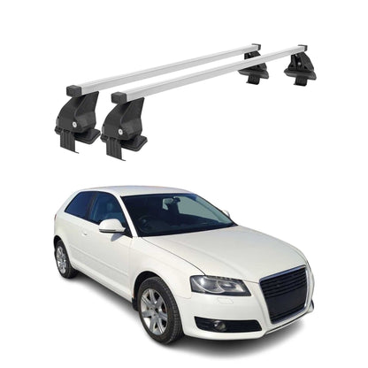 2008-2013 Audi A3 Roof Rack Cross Bars Silver