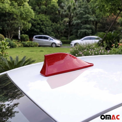 Car Shark Fin Antenna Roof Radio AM/FM Signal Aerial Accessories Red