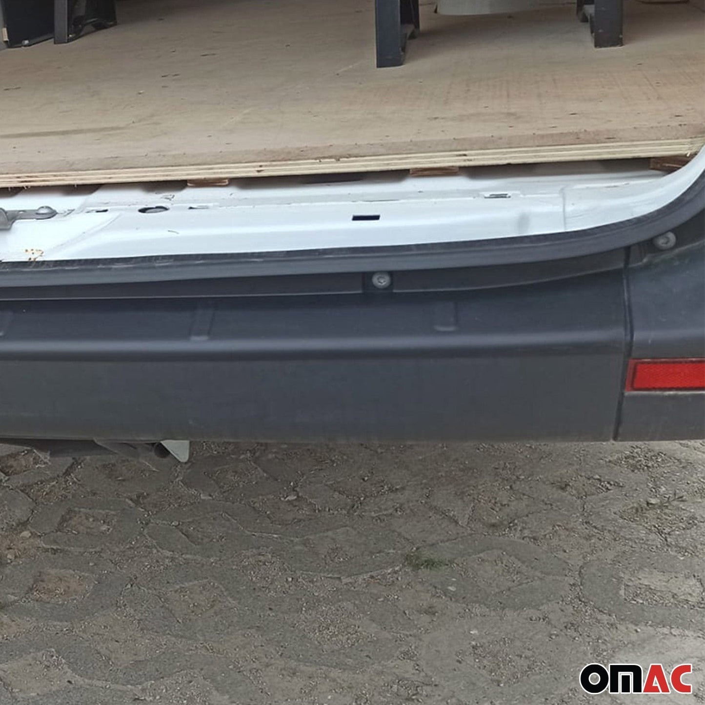 2019-2026 Mercedes Sprinter W907 910 Rear Bumper Guard Plastic Black