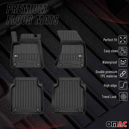 2010-2017 Audi A8 Long Version Premium Floor Mats Liners Full Set All Weather Heavy Duty