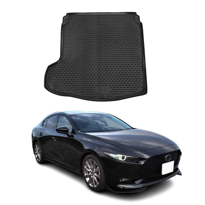 2019-2026 Mazda 3 Sedan Cargo Liner Trunk Mat All Weather Black