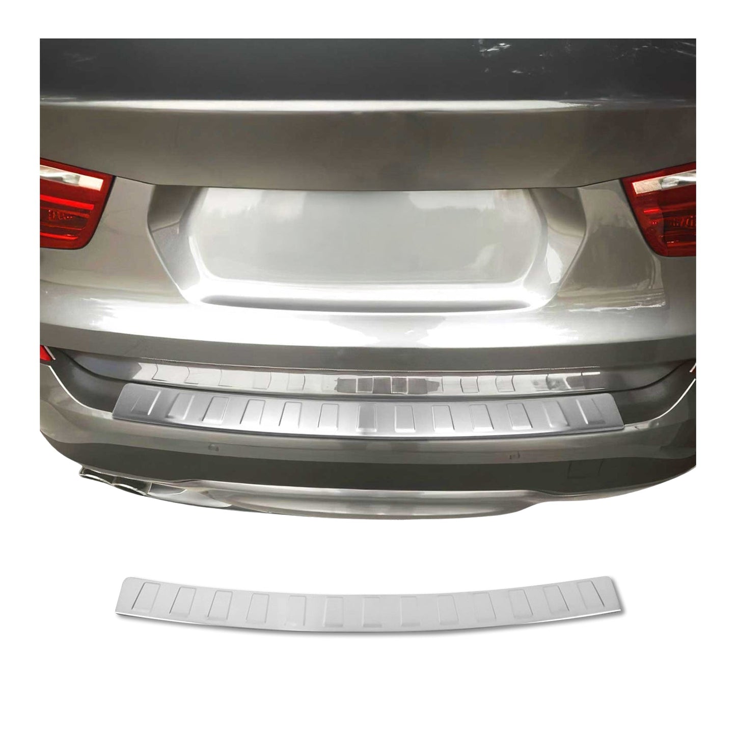 2015-2021 VW Golf Mk7 Rear Bumper Guard Stainless Steel Brushed