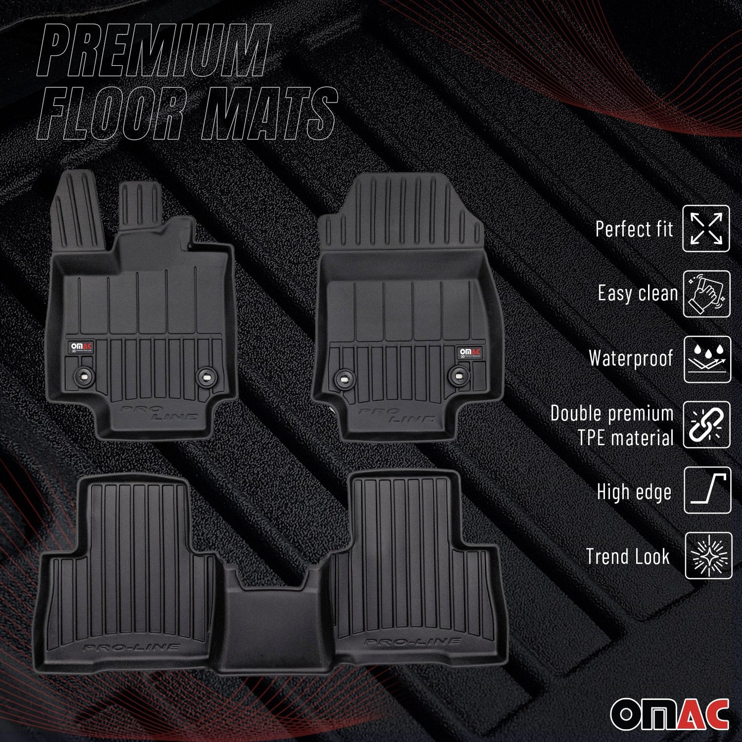 2022-2026 Lexus NX 200 NX 350 Premium Floor Mats Liners Full Set All Weather Heavy Duty
