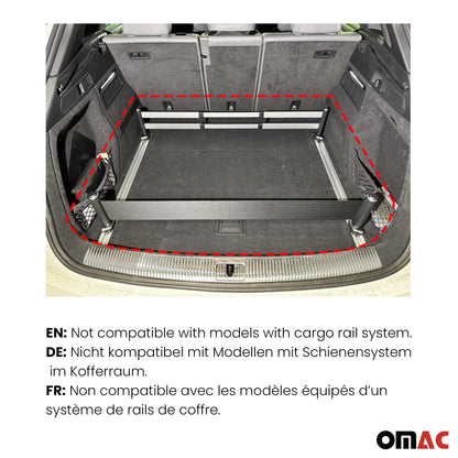 2017-2026 Audi Q7 Premium Cargo Liner Trunk Mat All Weather Heavy Duty Black