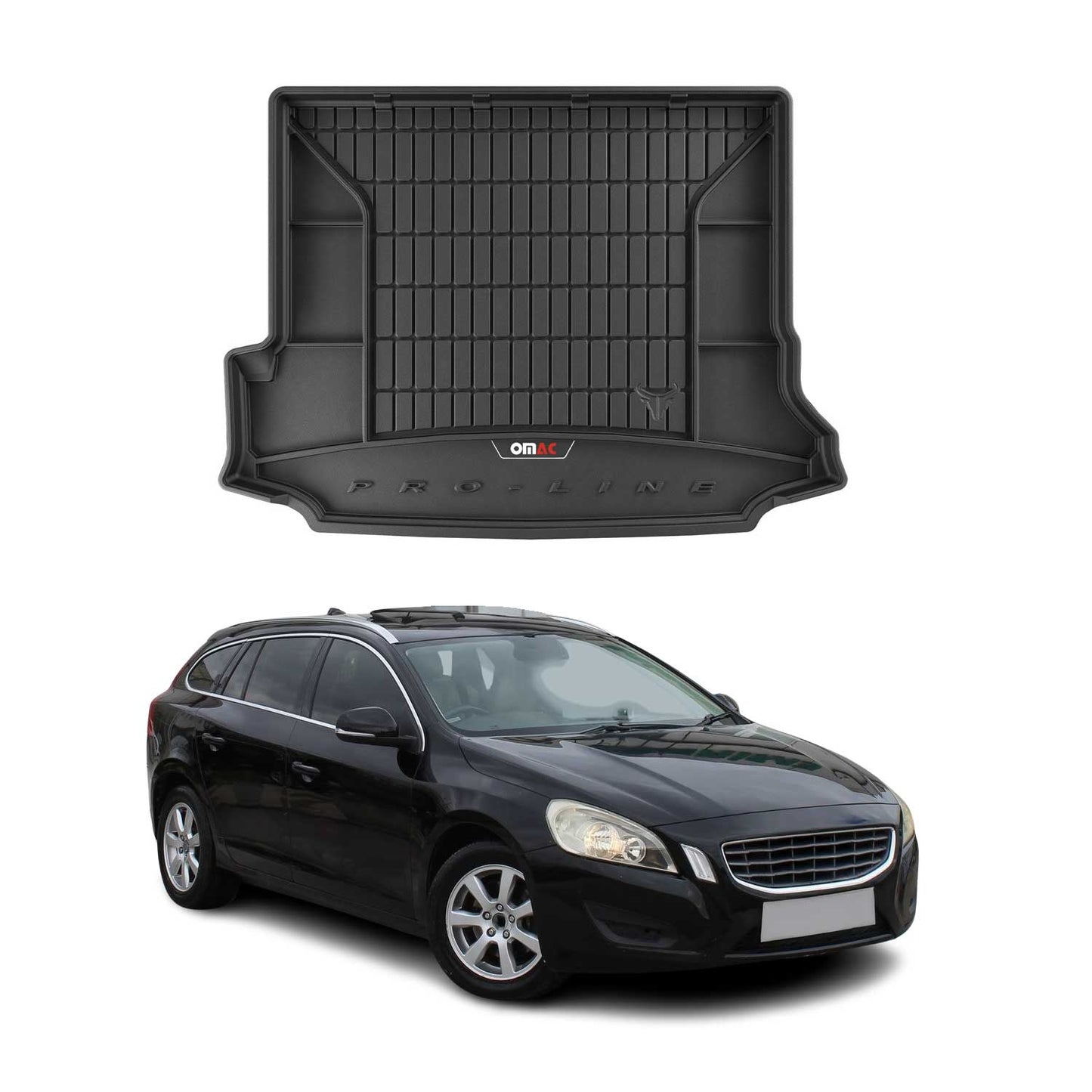 2015-2018 Volvo V60 Premium Cargo Liner Trunk Mat All Weather Heavy Duty