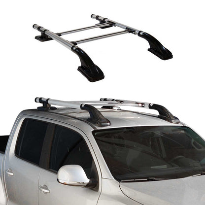 2019-2023 Ford Ranger Double Cab Roof Rack Rails Side Rails Silver