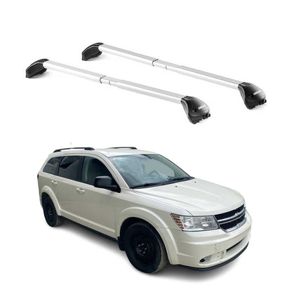 2009-2011 Dodge Journey Roof Rack Cross Bars Silver
