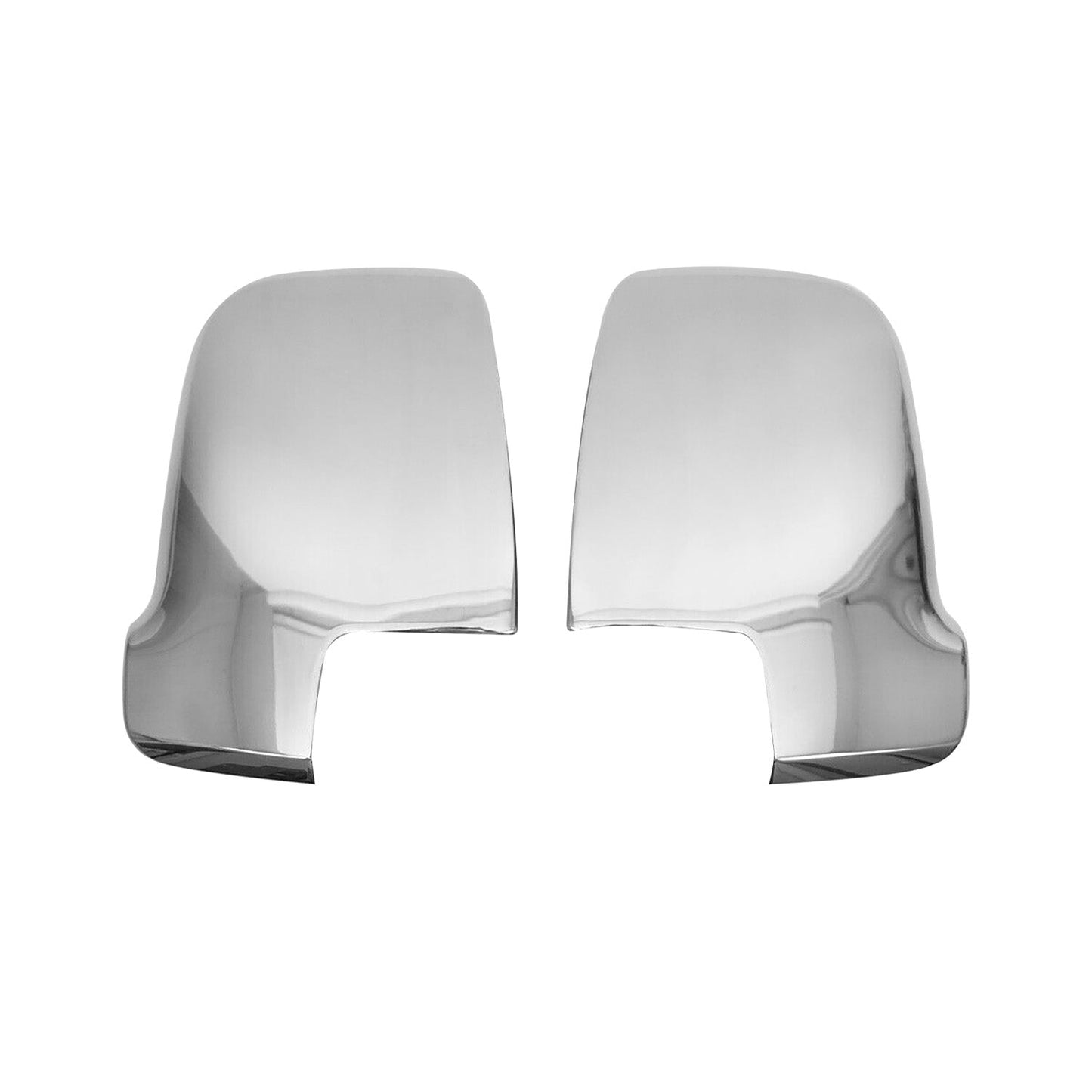 2019-2026 Mercedes Sprinter W907 910 Side Mirror Cover Caps Stainless Steel Silver 2Pcs