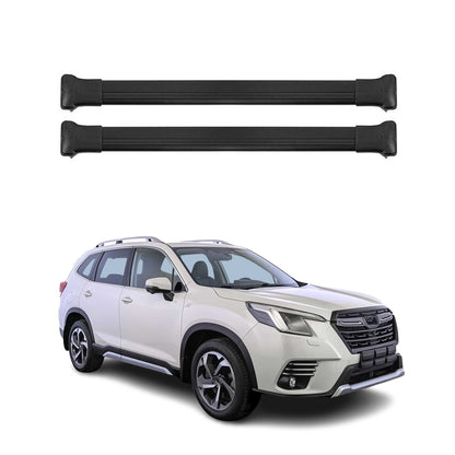 2025-2026 Subaru Forester VI Roof Rack Cross Bars Luggage Carrier Alu Black 2Pcs
