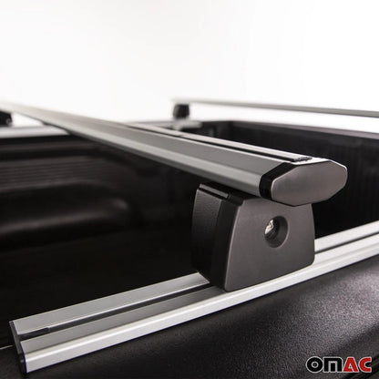 Ford F-150 F-250 F-350 Truck Bed Rack System Alu Pick Up Sliding Rack Silver 4Pcs