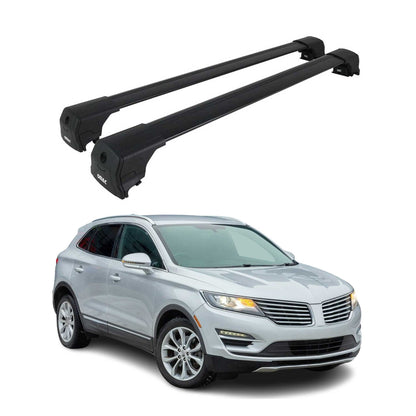 2015-2019 Lincoln MKC Roof Rack Cross Bars Black