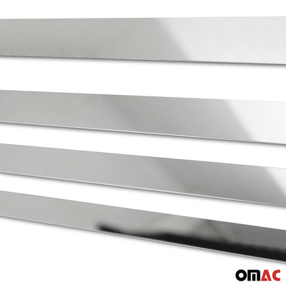 2014-2019 Ford Transit Connect Side Door Molding Trim Stainless Steel Silver 4x