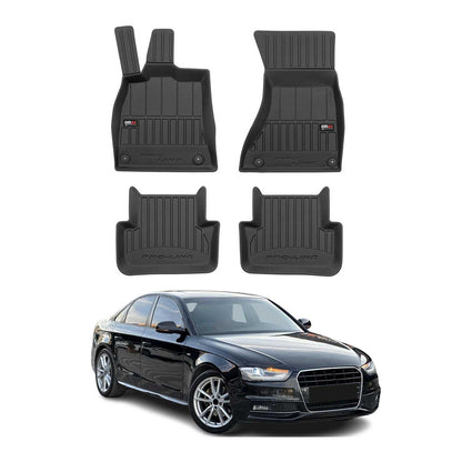 2010-2016 Audi A4 B8 Sedan Wagon Allroad Premium Floor Mats Liners Full Set All Weather Heavy Duty