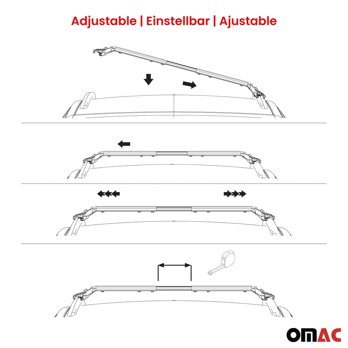 2025-2026 Subaru Forester VI Roof Rack Cross Bars Luggage Carrier Alu Silver 2x