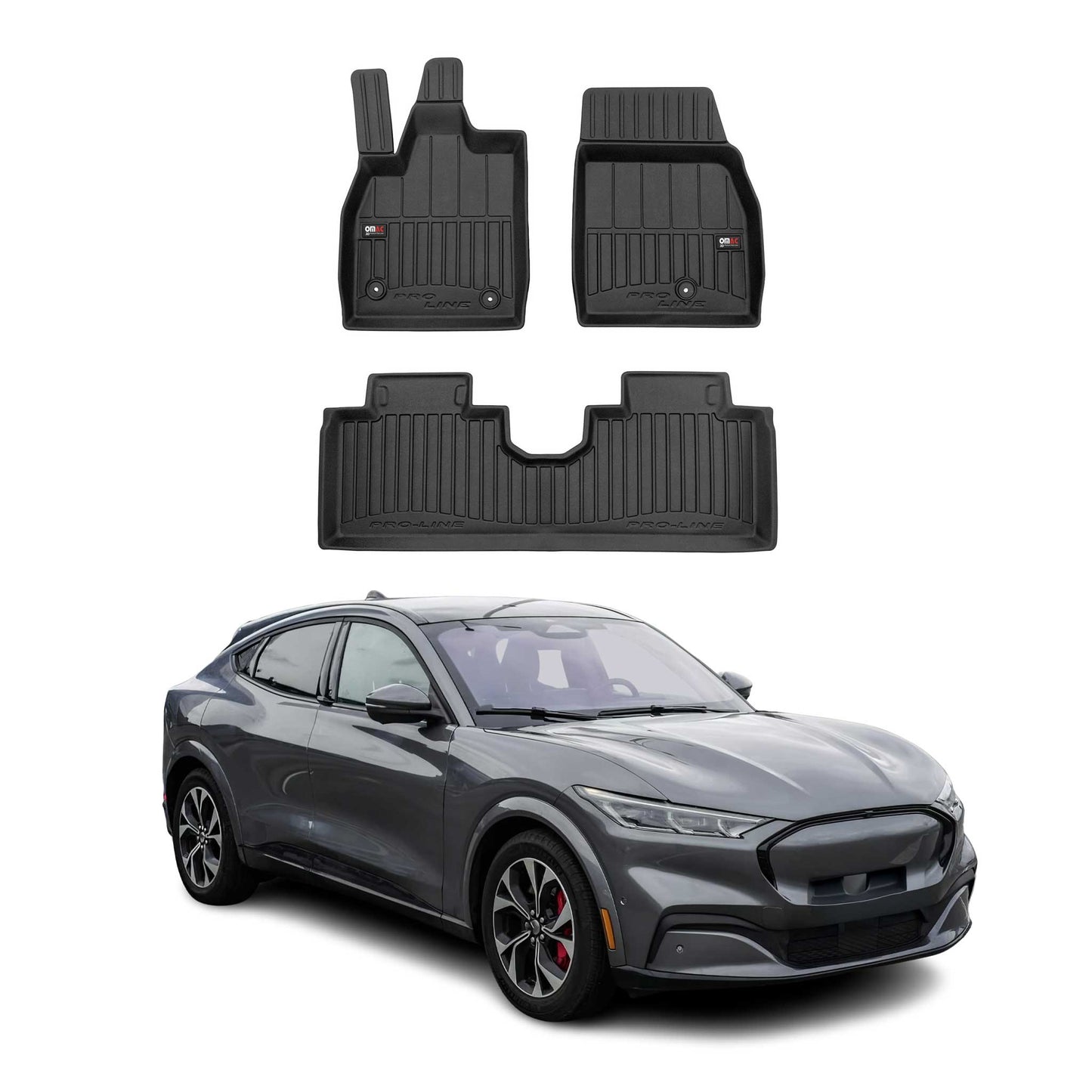2021-2024 Ford Mustang Mach-E Premium Floor Mats Liners Full Set All Weather Heavy Duty