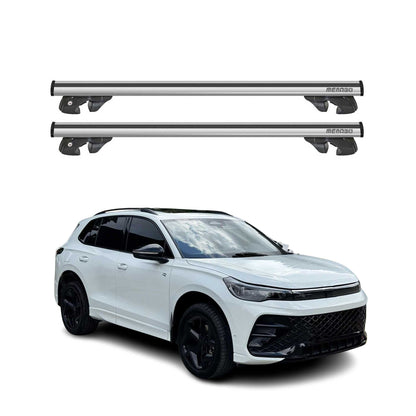 2025-2026 VW Tiguan Roof Rack Cross Bars Luggage Carrier Gray 2Pcs