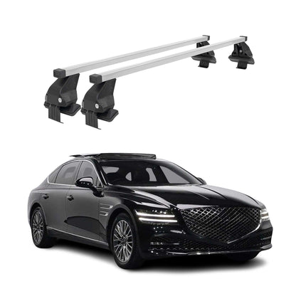 2017-2026 Genesis G80 Roof Rack Cross Bars Silver