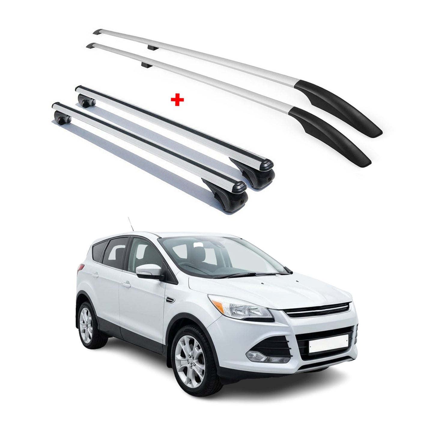 2013-2019 Ford Escape Roof Racks & Roof Rack Rails Silver