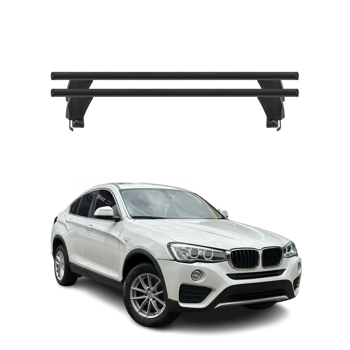 2015-2018 BMW X4 F26 Roof Rack Cross Bars Black