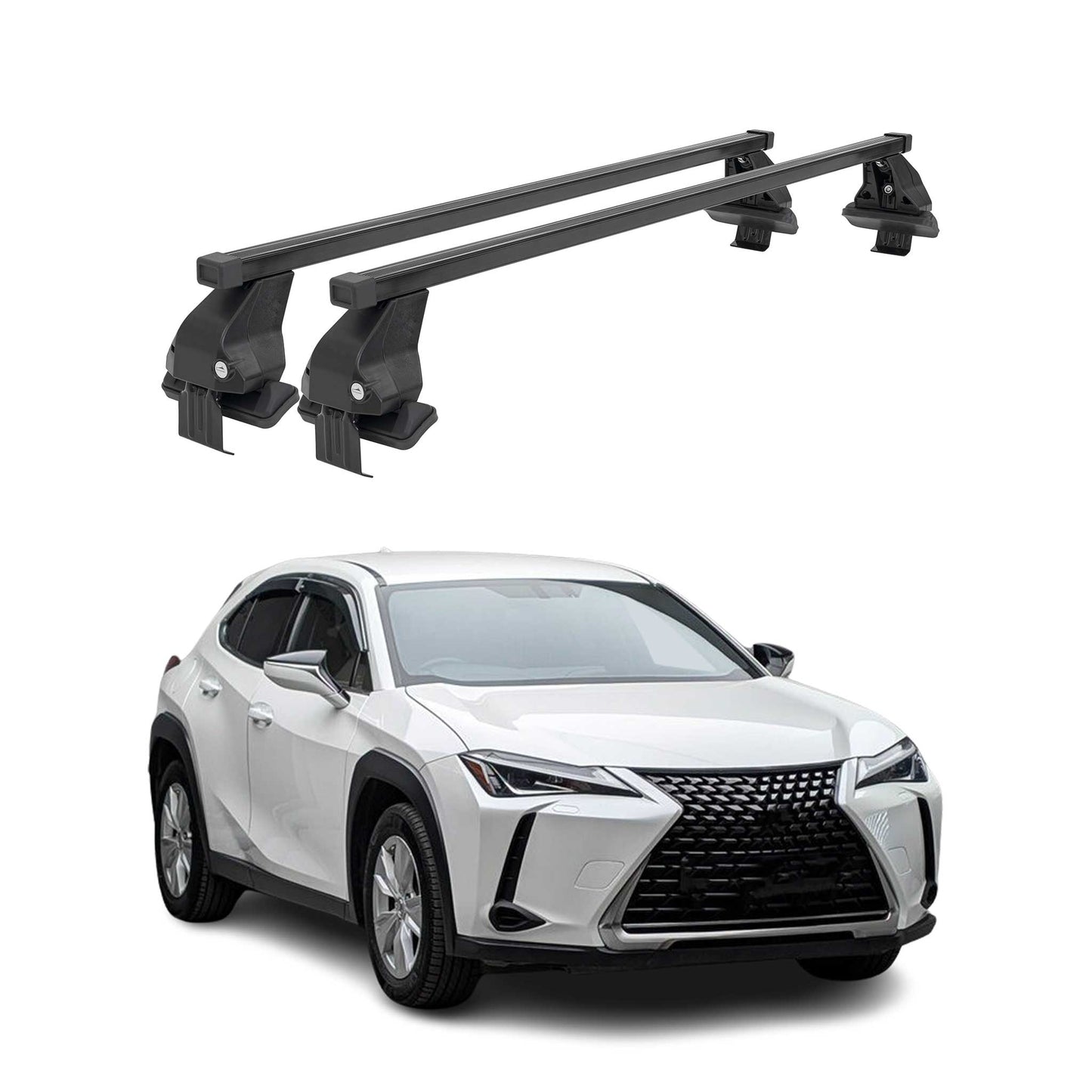 2019-2026 Lexus UX200 UX250h Roof Rack Cross Bars Black