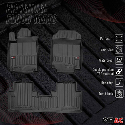 2012-2016 Honda CR-V Premium Floor Mats Liners Full Set All Weather Heavy Duty
