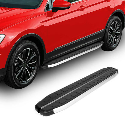 2012-2016 Honda CR-V Running Boards Side Steps Silver & Black