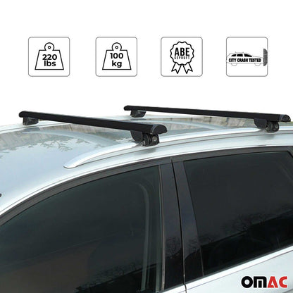 2017-2022 Chevrolet Trax Roof Rack Cross Bars Black