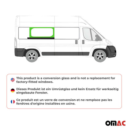 2014-2026 RAM ProMaster Window Glass Middle Right Side Sliding Door L3 L4
