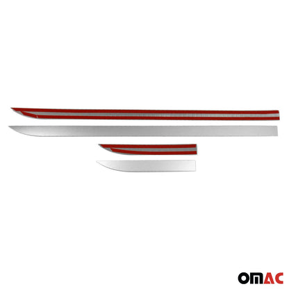 2019-2021 Ford Transit Connect Facelift Door Streamers & Window Trim Chrome Set 10x