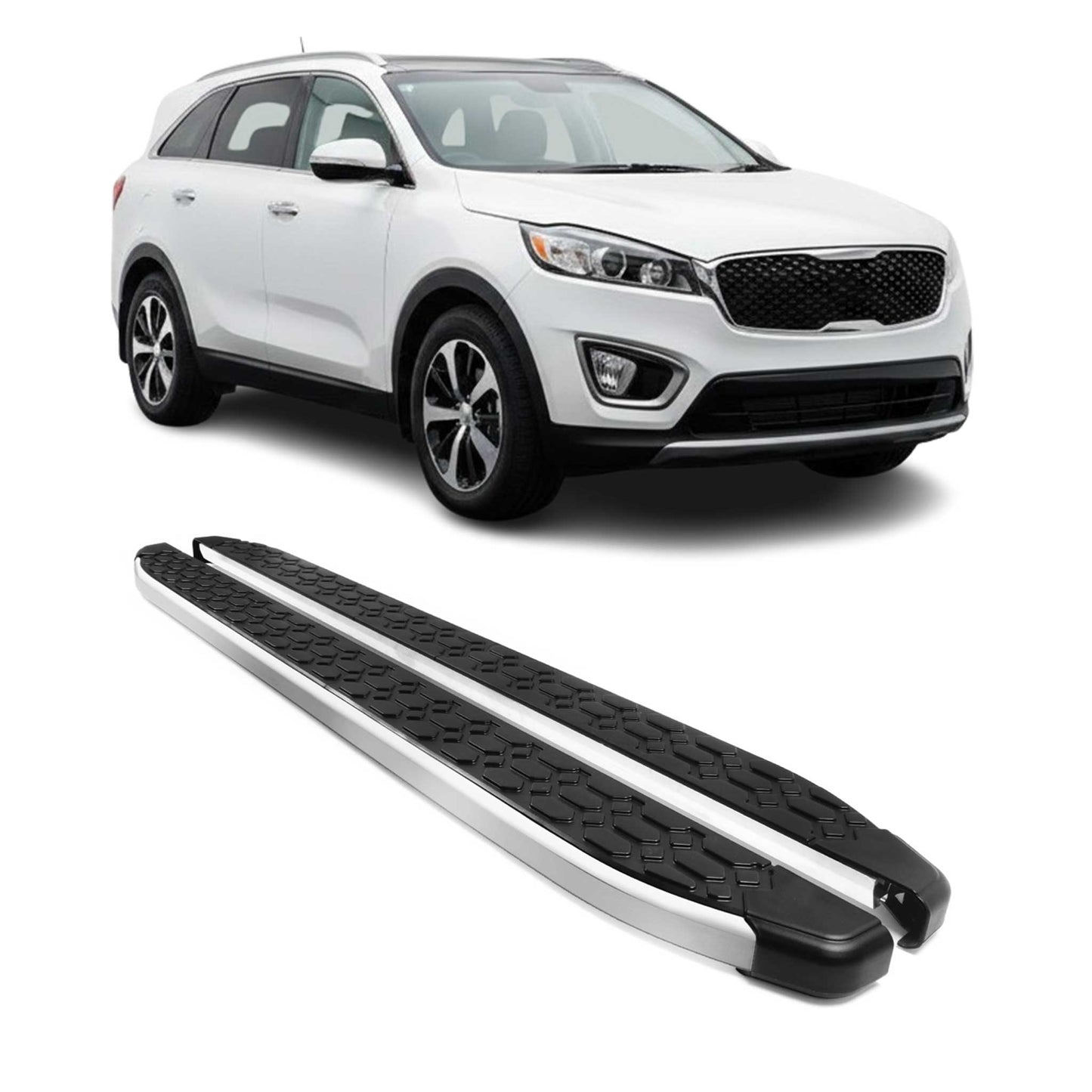 2014-2015 Kia Sorento FL Nerf Bar Side Step Running Boards Alu 2x