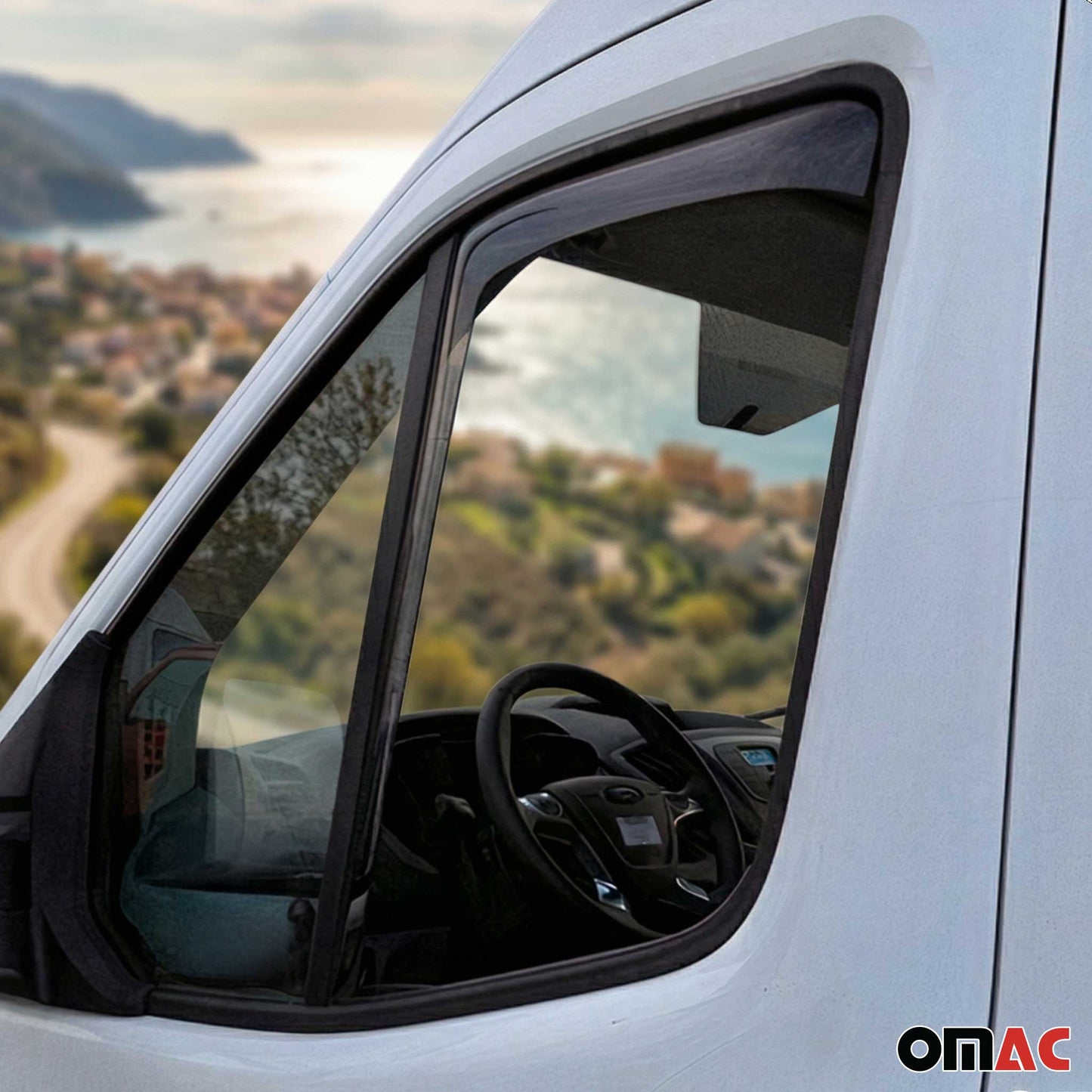 2014-2026 RAM ProMaster Window Visor Vent Rain Deflector 2Pcs Smoke