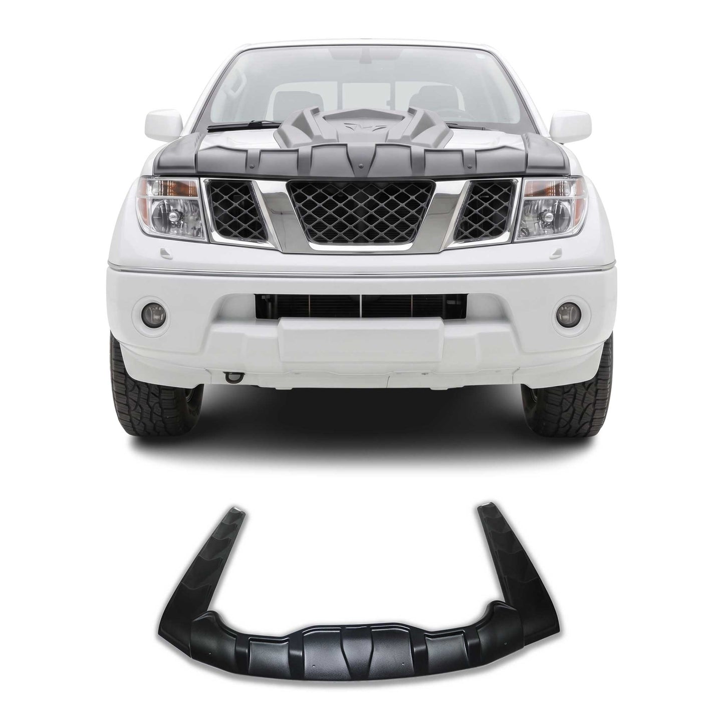2005-2021 Nissan Frontier Front Bug Shield Hood Deflector 3Pcs