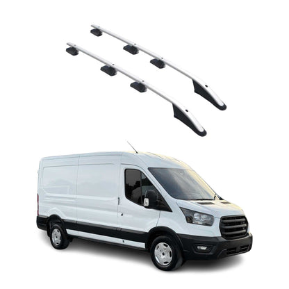 2015-2026 Ford Transit L3 LWB Roof Rack Rails Side Rails Silver