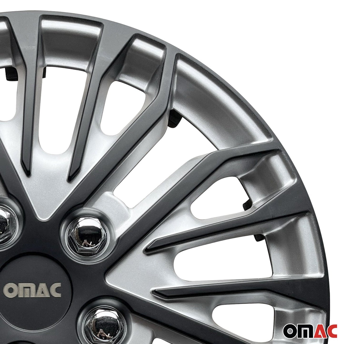 16" Wheel Covers for Ford Transit 150 250 350 2015-2025 Silver Matt Black 4x
