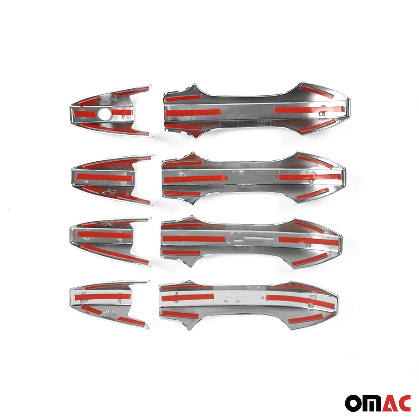 2007-2011 Honda CR-V Car Door Handle Cover Protector Silver Chrome 8 Pcs