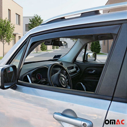 2004-2009 Land Rover LR3 Window Visor Vent Rain Deflector 2Pcs Smoke
