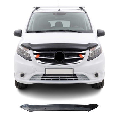 2016-2024 Mercedes Metris Front Bug Shield Hood Deflector 1 Pc Smoke