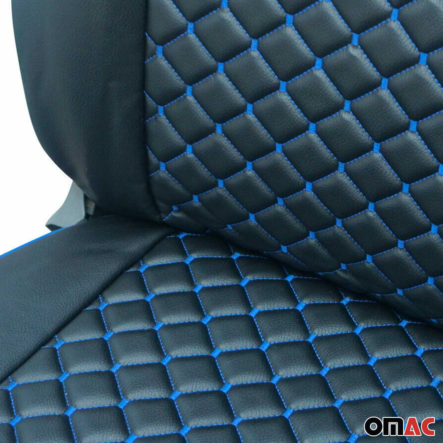2006-2018 Mercedes Sprinter W906 Leather Custom fit Seat Cover Black Blue