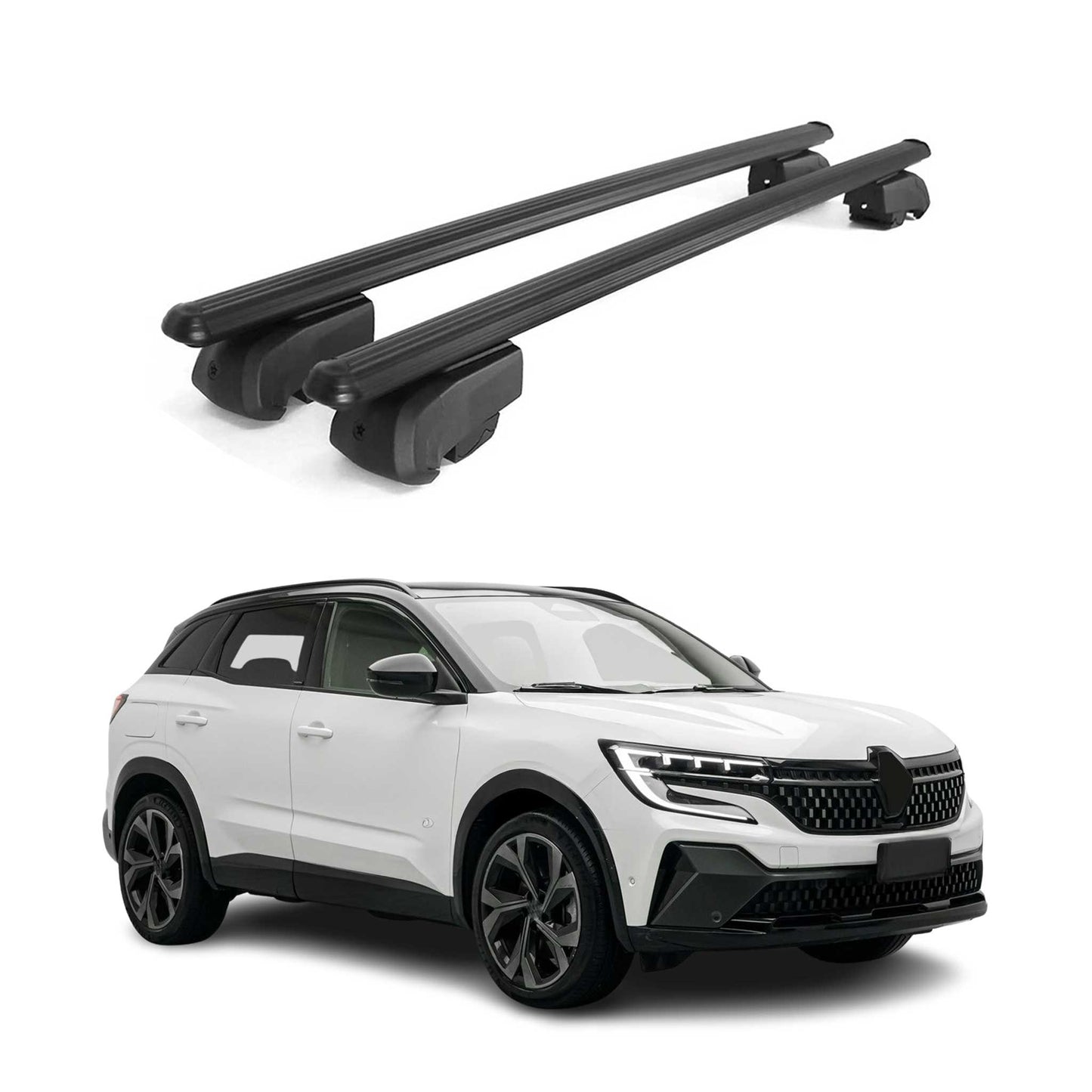 2022-2024 Renault Austral Roof Rack Cross Bars Black