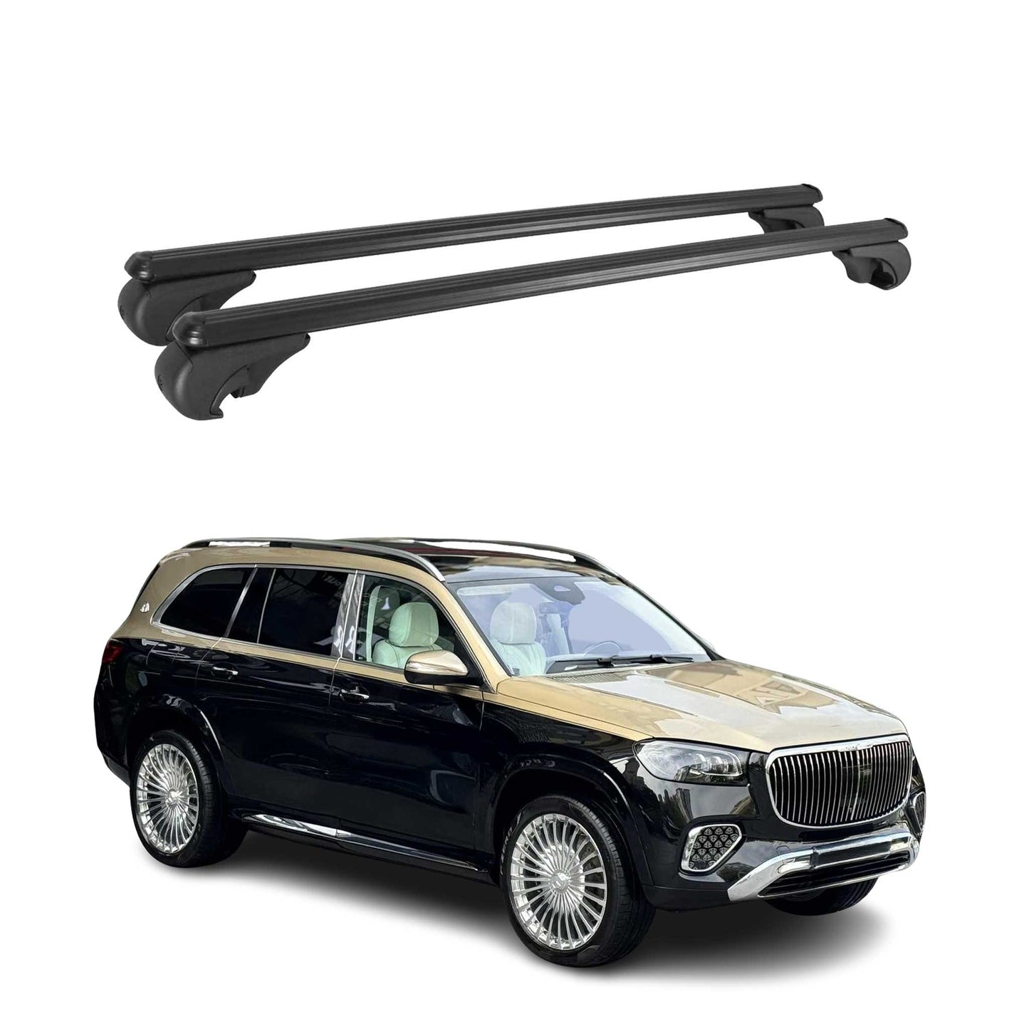 2020-2026 Mercedes GLS Class X167 Roof Rack Cross Bars Black