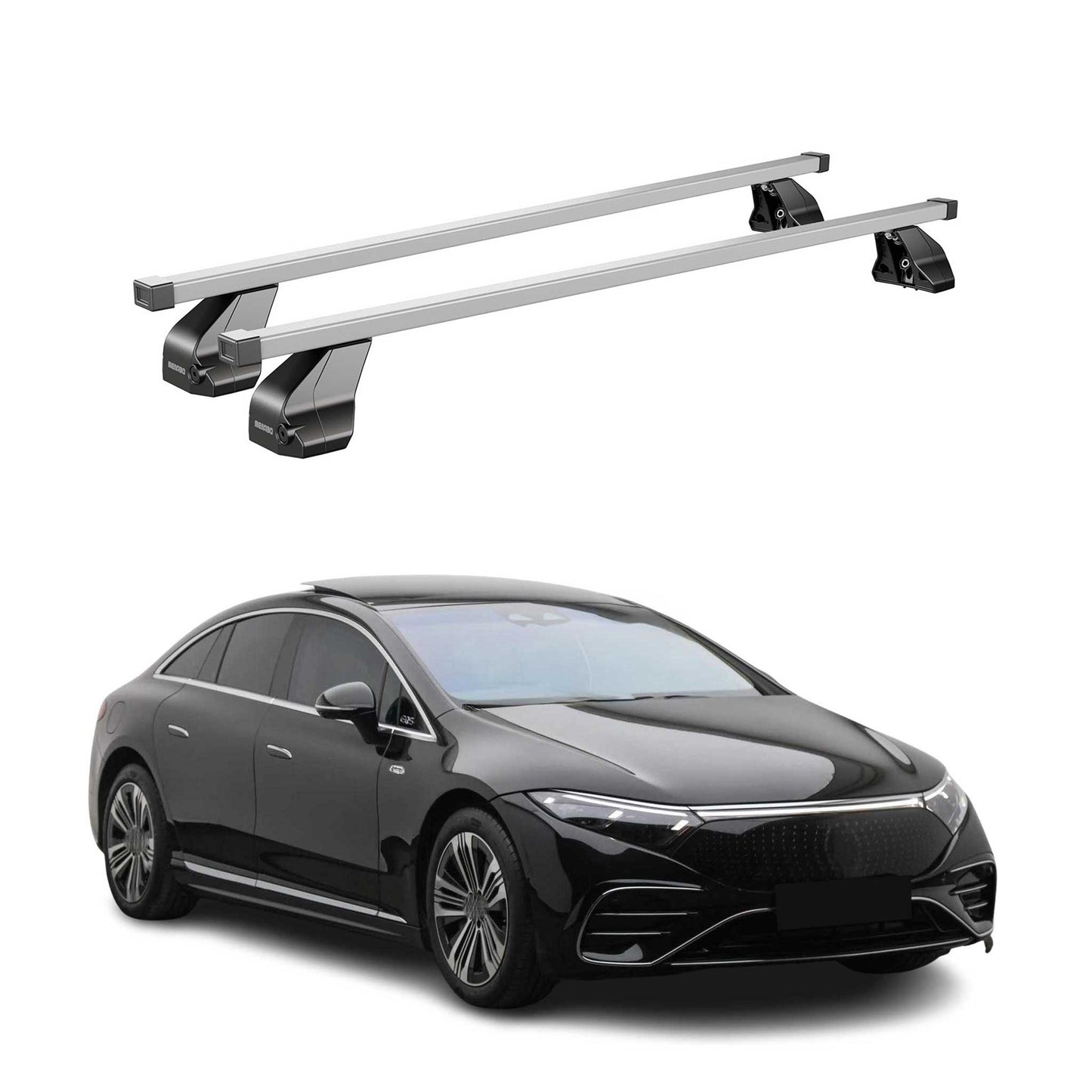 2022-2024 Mercedes EQS V297 Roof Rack Cross Bars Silver