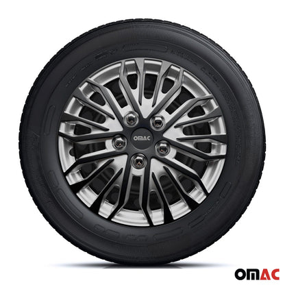 16" Wheel Covers for Ford Transit 150 250 350 2015-2025 Silver Matt Black 4x