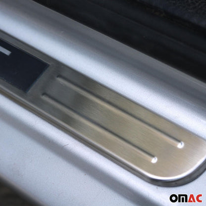 Chrysler PT Cruiser Door Sill Scuff Plate Illuminated Sport Stainless Steel Silver 2 Pcs