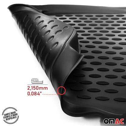 2012-2017 Kia Rio Floor Mats Liners Full Set All Weather Black
