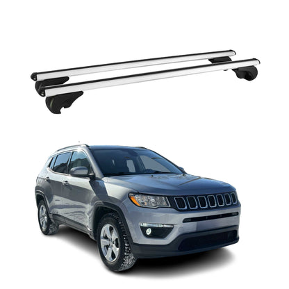 2017-2026 Jeep Compass Roof Rack Cross Bars Silver