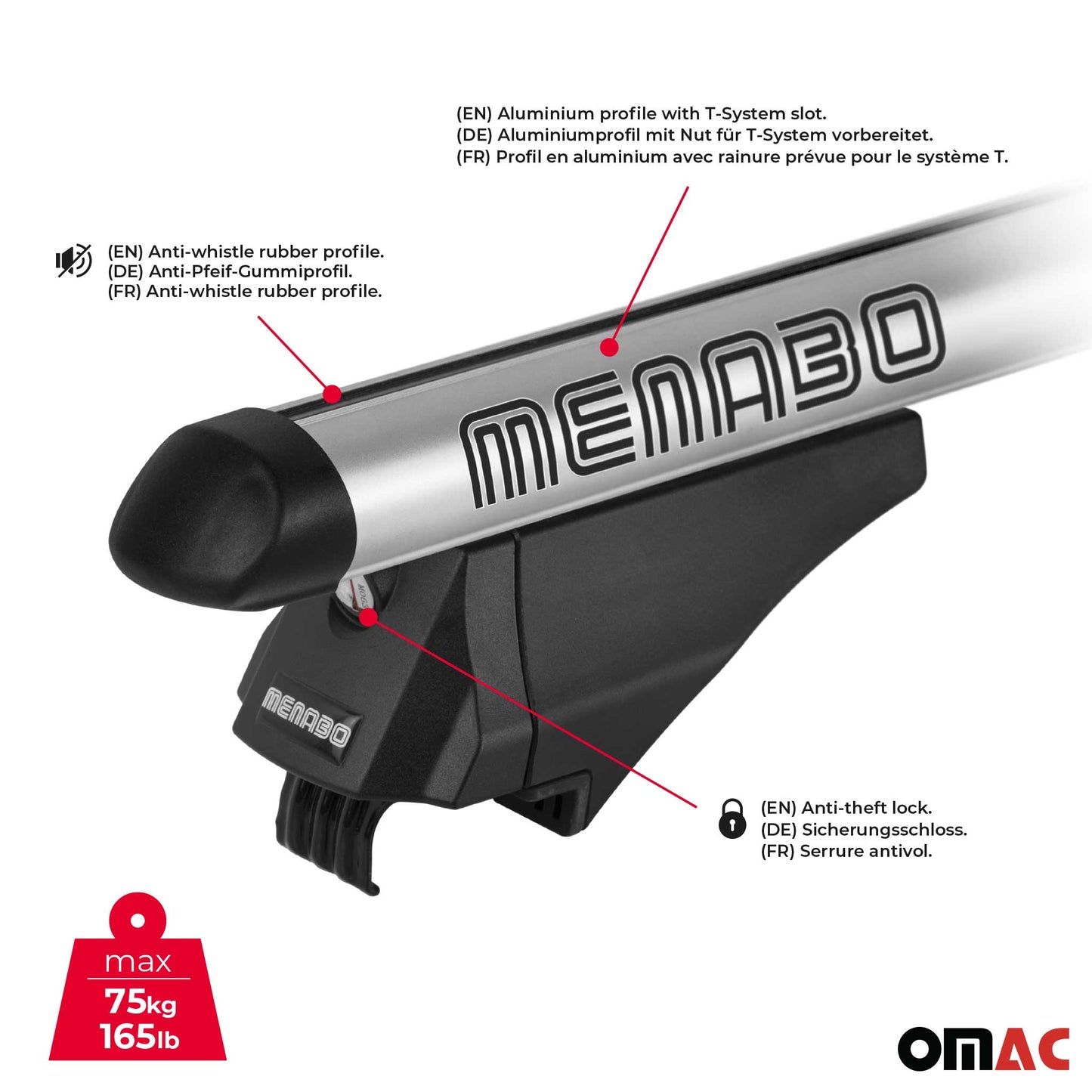 2010-2015 BMW X1 E84 Roof Rack Cross Bars Black