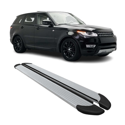 2014-2022 Land Rover Range Rover Sport Running Boards Side Steps Silver