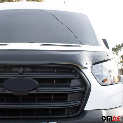 2021-2026 Ford Transit Front Bug Shield Hood Deflector 1 Pc Smoke