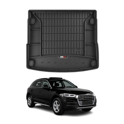 2018-2025 Audi Q5 SQ5 2.gen Premium Cargo Liner Trunk Mat All Weather Heavy Duty Black