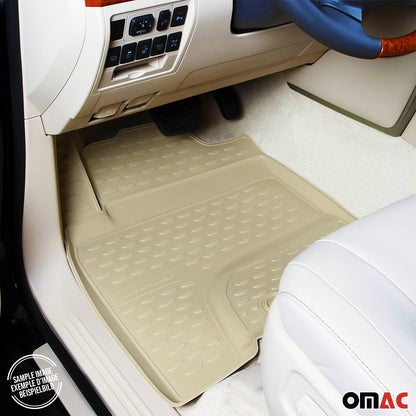 2019-2026 Audi A6 S6 RS6 Sedan Avant Allroad Floor Mats Liners Full Set All Weather Beige